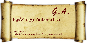 György Antonella névjegykártya